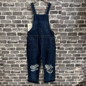 One Teaspoon jean denim overalls distressed